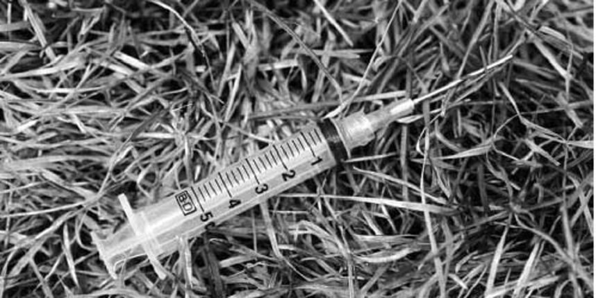 Narkomanska igla/ilustracija