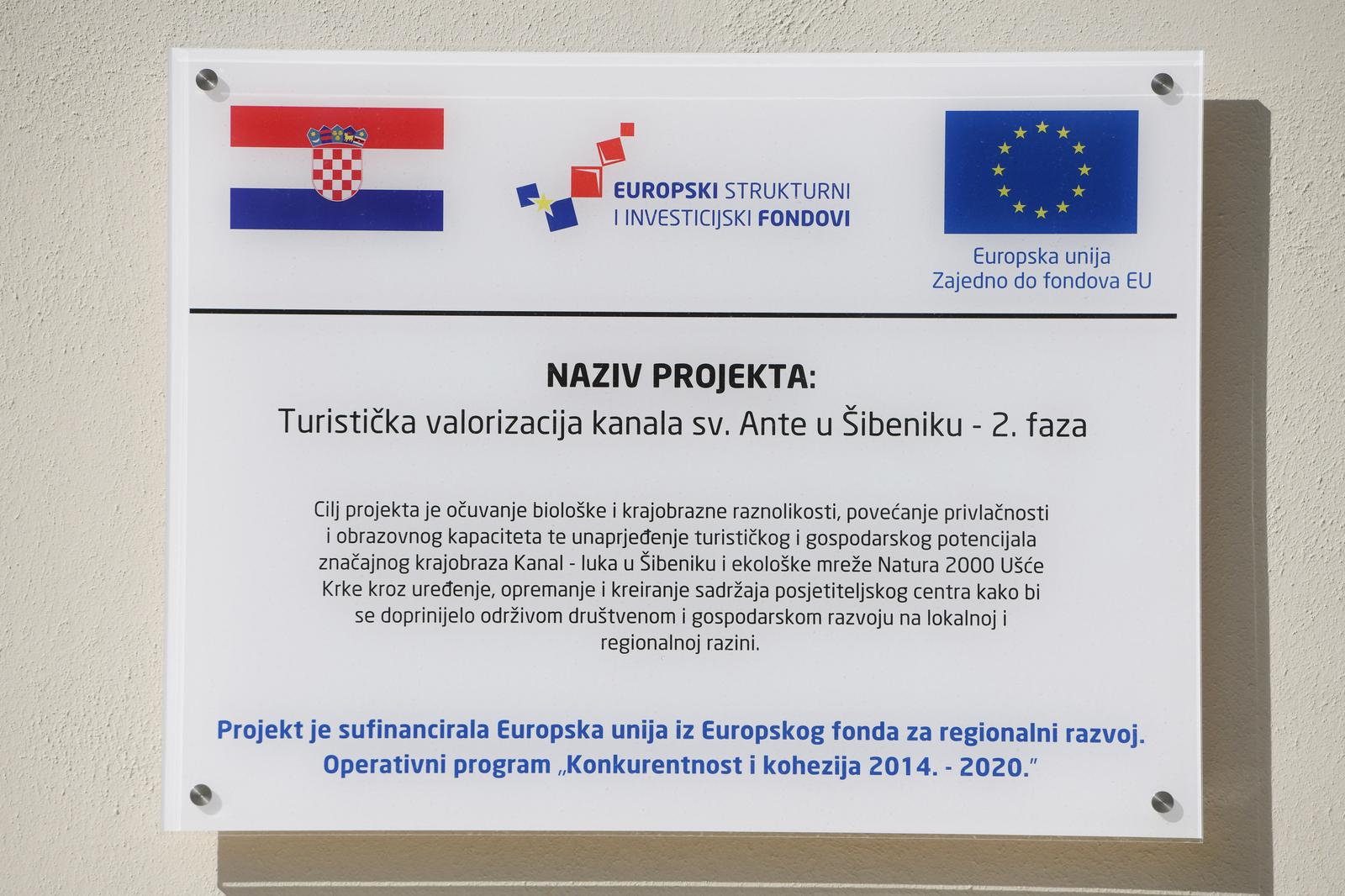 Novouređeni posjetiteljski centar “Kanal sv. Ante” u uvali Minerska u Šibeniku