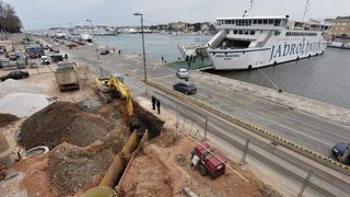 Radovi na izgradnji kanalizacijskog sustava na Liburnskoj obali. Photo: Dino Stanin/PIXSELL