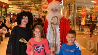 Sveti Nikola u Supernova centru 6. prosinca 2016.  Foto: Iva Perinčić