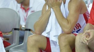 Arena Zagreb, Zagreb – Pripremni turnir za EuroBasket 2015., Hrvatska – BiH. Photo: Igor Kralj i Marko Lukunic/PIXSELL Arena Zagreb, Zagreb – Pripremni turnir za EuroBasket 2015., Hrvatska – BiH. Photo: Igor Kralj i Marko Lukunic/PIXSELL