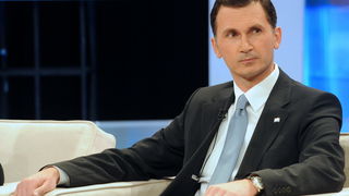 Zagreb, 221209.  Prisavlje 13, studio HRT-a. Suceljavanje predsjednickih kandidata. Na slici: Dragan Primorac. Foto: Damir Krajac / CROPIX