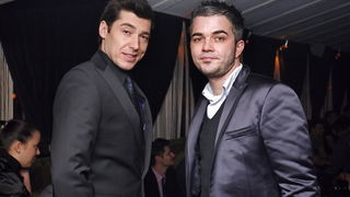 Zagreb, 220309.
Proslava 300-te epizode Red carpet-a, showbiz emisije Nove Tv, odrzana je u klubu Gallery na Jarunu.
Na slici: Boris Banovic i Daniel Delale.
Foto: Neja Markicevic / Cropix