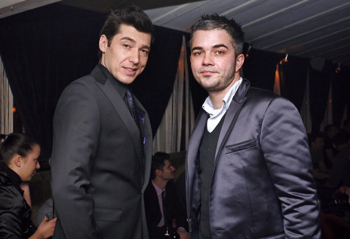 Zagreb, 220309.
Proslava 300-te epizode Red carpet-a, showbiz emisije Nove Tv, odrzana je u klubu Gallery na Jarunu.
Na slici: Boris Banovic i Daniel Delale.
Foto: Neja Markicevic / Cropix