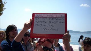 Prosvjed studenata u Zadru Prosvjed studenata u Zadru