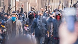 Jamie Dornan na setu snimanja filma Robin Hood Origins