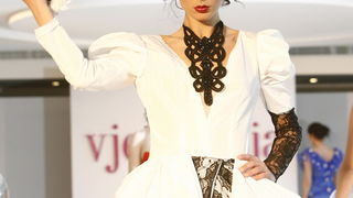 Split, 190211. 
Sajam vjencanja u hotelu Le Meridien Lav.
Na fotografiji: modna revija.
Foto: Vladimir Dugandzic / CROPIX