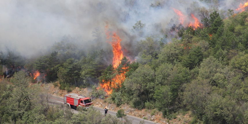 Selce, 230712.
Pozar koji je jutros zapoceo izmedju Novog Vinodolskog i Selca nosen jakom burom siri se prema Selcu i Crikvenici te je zahvatio i nekoliko kuca. Osim domacih vatrogasaca u pomoc su doskocili i vatrogasci iz Gorskog kotara i Rijeke. Jadrans Selce, 230712.
Pozar koji je jutros zapoceo izmedju Novog Vinodolskog i Selca nosen jakom burom siri se prema Selcu i Crikvenici te je zahvatio i nekoliko kuca. Osim domacih vatrogasaca u pomoc su doskocili i vatrogasci iz Gorskog kotara i Rijeke. Jadrans