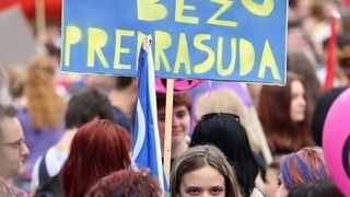 Održan je XV Zagreb Pride pod motom Još Hrvatska ni propala. Photo: PIXSELL Održan je XV Zagreb Pride pod motom Još Hrvatska ni propala. Photo: PIXSELL