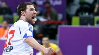 Doha, Katar – 24. svjetsko rukometno prvenstvo, 4. kolo, grupa B, Makedonija- Hrvatska. Photo: Goran Stanzl/PIXSELL