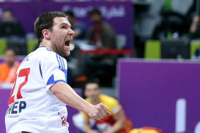 Doha, Katar – 24. svjetsko rukometno prvenstvo, 4. kolo, grupa B, Makedonija- Hrvatska. Photo: Goran Stanzl/PIXSELL