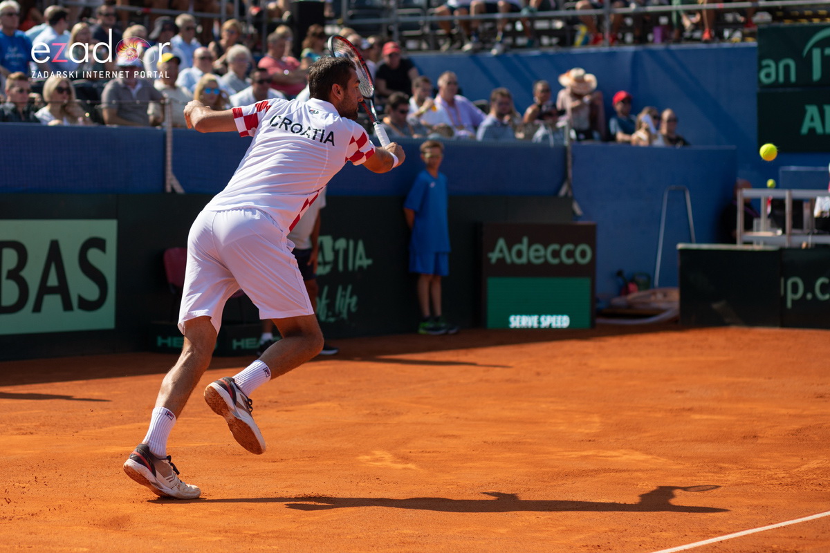 Davis Cup: Vruća navijačka atmosfera u meču Ćilića i Querreya