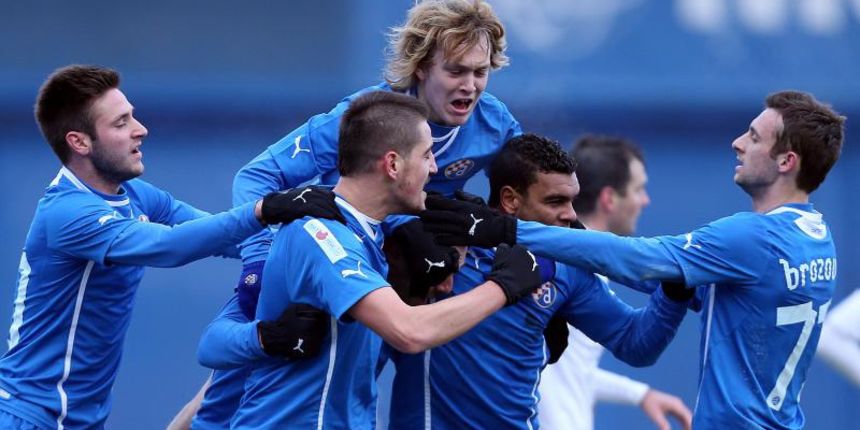 15.12.2013., stadion u Maksimiru, Zagreb – MAXtv 1. HNL, 20. kolo, GNK Dinamo – NK Zadar. Duje Cop, Arijan Ademi, Alen Halilovic, El Arbi Hillal Soudani, Marcelo Brozovic. Photo: Goran Stanzl/PIXSELL 15.12.2013., stadion u Maksimiru, Zagreb – MAXtv 1. HNL, 20. kolo, GNK Dinamo – NK Zadar. Duje Cop, Arijan Ademi, Alen Halilovic, El Arbi Hillal Soudani, Marcelo Brozovic. Photo: Goran Stanzl/PIXSELL