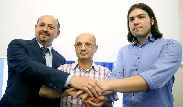 Goran Aleksic, Ivan Lovrinovic, Ivan Vilibor Sincic. Photo: Goran Stanzl/PIXSELL
