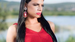 Anita Maričić u promociji modnih kreacija na Vranskom Jezeru (foto: Ivan Toman)