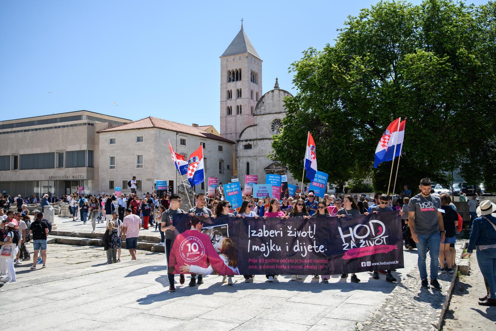Hod za život, obitelj i Hrvatsku održan u Zadru