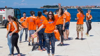 Ludijada maturanata na zadarskoj rivi 17. svibnja 2016. Foto: Bojan Bogdanić