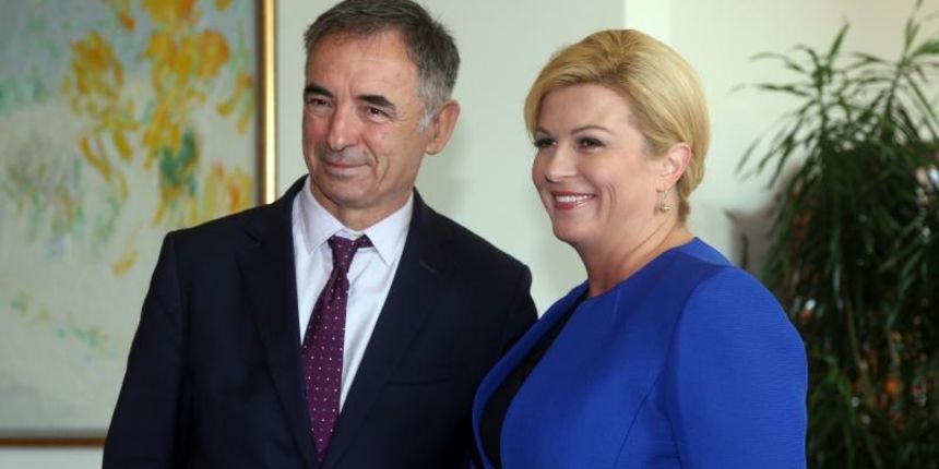 Ured predsjednice, Pantovcak 241, Zagreb – Predsjednica Republike Hrvatske Kolinda Grabar-Kitarovic zapocela je konzultacije s celnicima parlamentarnih stranaka izabranih u Hrvatski sabor. Milorad Pupovac, Samostalna demokratska srpska stranka, SDSS. Phot