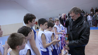Podjela medalja na Božićnom košarkaškom turniru