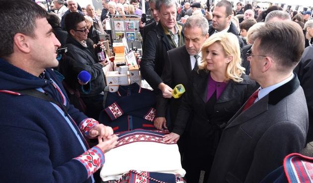 Zagreb – Svecano otvorenje akcije Hrvatske gospodarske komore “Kupujmo Hrvatsko” koja je organizirana na Trgu bana Josipa Jelacica. Photo: Marko Lukunic/PIXSELL