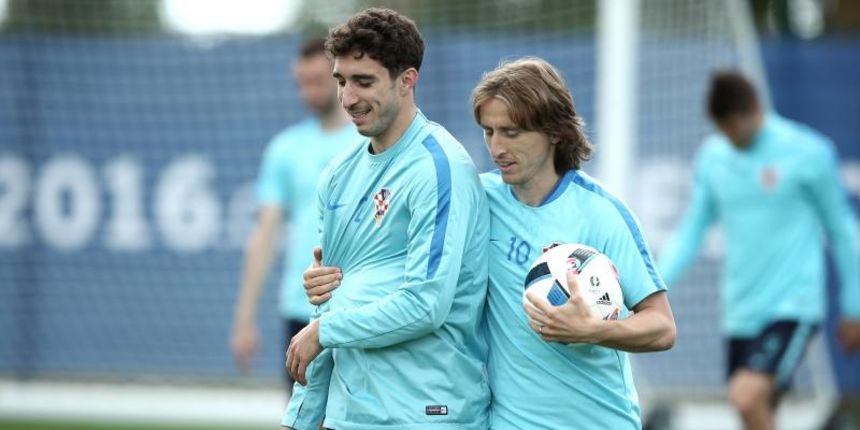 Zadrani Šime Vrsaljko i Luka Modrić. Photo: Sanjin Strukic/PIXSELL Zadrani Šime Vrsaljko i Luka Modrić. Photo: Sanjin Strukic/PIXSELL