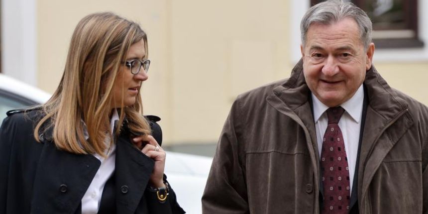 Varazdin – Zdravko Mustac dolazi na sjednicu izvanraspravnog vijeca u postupku izvrsenja Europskog uhidbenog naloga radi kaznenog djela pomaganja i poticanja ubojstva Photo: Marko Jurinec/PIXSELL