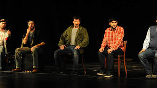 Zadar, 21.01.2013. snimio: Nenad Marčev
TEATAR EXIT, Zagreb
Saša Anočić
KAUBOJI
redatelj: Saša Anočić
igraju: Živko Anočić, Matija Antolić,
Hrvoje Barišić, Krunoslav Klabučar,
Rakan Rushaidat, Radovan Ruždjak i Ivana Rushaidat
izvan pre Zadar, 21.01.2013. snimio: Nenad Marčev
TEATAR EXIT, Zagreb
Saša Anočić
KAUBOJI
redatelj: Saša Anočić
igraju: Živko Anočić, Matija Antolić,
Hrvoje Barišić, Krunoslav Klabučar,
Rakan Rushaidat, Radovan Ruždjak i Ivana Rushaidat
izvan pre