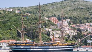 Talijanski školski brod “Amerigo Vespucci” u Dubrovniku. Photo. Grgo Jelavić/PIXSELL