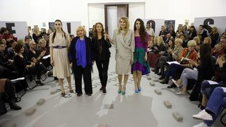 U sklopu tribine Moda osamdesetih – modni laboratorij za 21. stoljece odrzana odrzana modna revija Avangardna moda osamdesetih. Zvoncica Vuckovic. Photo: Robert Anic/PIXSELL