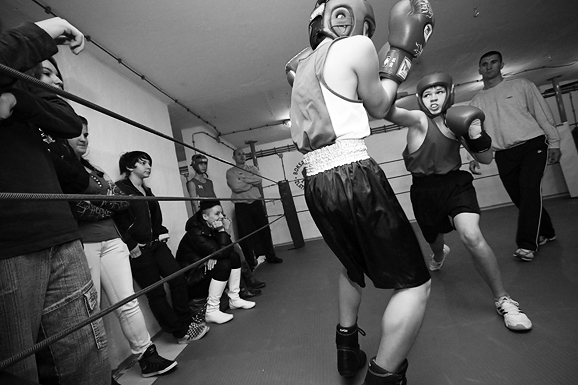 Javni sparing u boksačkom klubu Zlatna rukavica (foto:Saša Čuka)