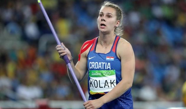 Olimpijske igre Rio 2016. Atletičarka, bacačica koplja Sara Kolak postavila novi hrvatski rekord 64.30m.  Photo: Igor Kralj/PIXSELL