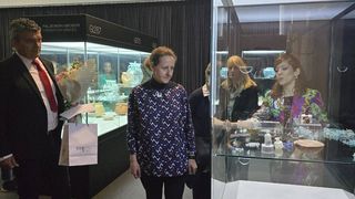 I ministrica kulture Nina Obuljen Koržinek stigla jena otvorenje izložbe Memento mori u Muzej antičkog stakla u Zadru