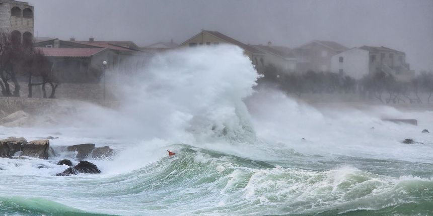 Orkanska bura u Ražancu 5. ožujka 2015, Foto: Roberto Lerga