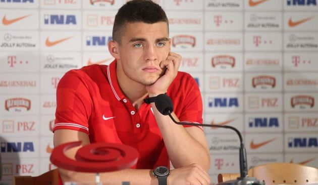 29.05.2014., Bad Tatzmannsdorf, Austrija – Konferencija za novinare hrvatske nogometne reprezentacije u sklopu priprema za Svjetsko prvenstvo 2014. u Brazilu. Mateo Kovacic. Photo: Igor Kralj/PIXSELL