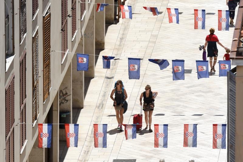 Pogled sa zvonika zadarske katedrale sv. Stošije, Foto: Dino Stanin/PIXSELL