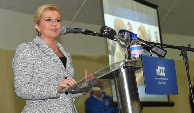 Predizborni skup Kolinde Grabar Kitarović na Višnjiku, Foto: Dino Stanin/PIXSELL
