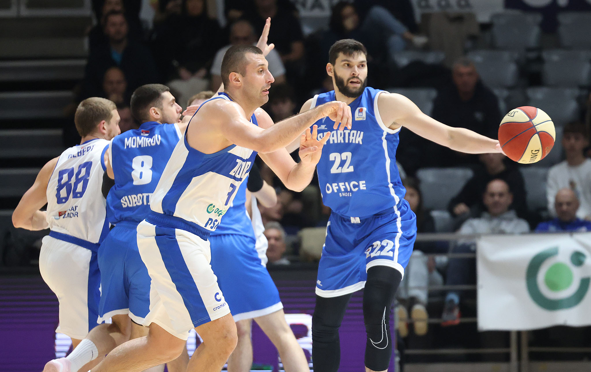 AdmiralBet ABA liga, 14. kolo: KK Zadar – Spartak Office Shoes 76-66 AdmiralBet ABA liga, 14. kolo: KK Zadar – Spartak Office Shoes 76-66