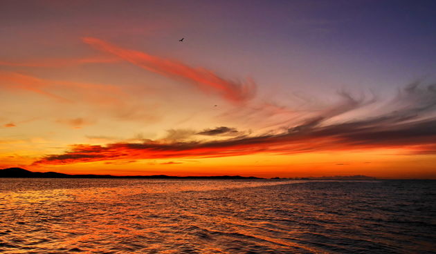 Prekrasan listopadski zalazak sunca u Zadru