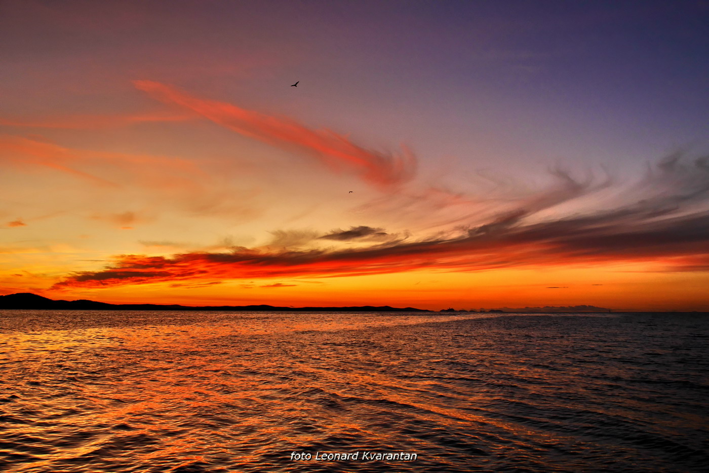 Prekrasan listopadski zalazak sunca u Zadru Prekrasan listopadski zalazak sunca u Zadru