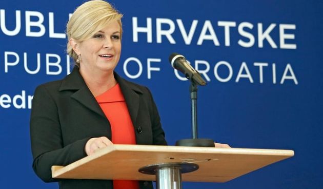 Ured Predsjednice. Obracanje Predsjednice Republike Hrvatske Kolinde Grabar Kitarovic nakon potpunih rezultata glasovanja za izbor zastupnika u Hrvatski sabor koje je objavilo Drzavno izborno povjerenstvo Republike Hrvatske. Photo: Sanjin Strukic/PIXSELL