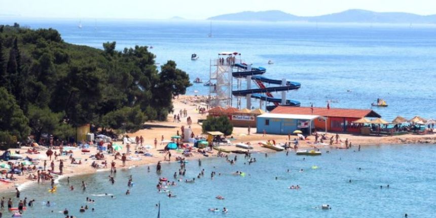 Biograd na moru, plaža, Dražica, kupanje, ljeto