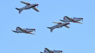 Šibenik: Akrobacijska grupa Krila oluje nakon 8 godina nastupila na Dječjem festivalu, Photo: Dusko Jaramaz/PIXSELL