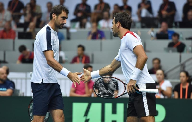 Davis Cup: Ivan Dodig/Marin Čilić – Nicolas Mahut/Pierre-Hugues Herbert 3-1. Photo. Hrvoje Jelavić/PIXSELL