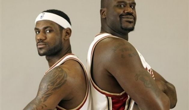 Shaq O’Neal, Lebron James, foto: AP Photo