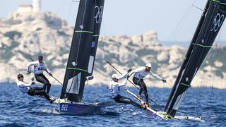 OI Pariz 2024: Braća Fantela u klasi 49er na regatnom polju u Marseilleu