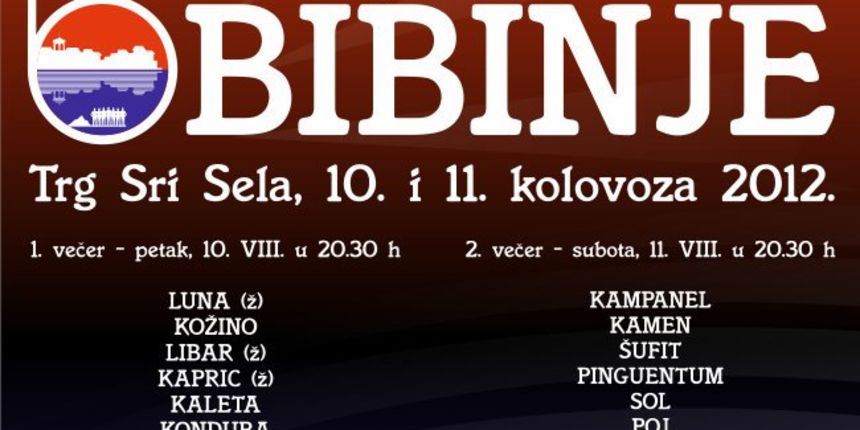 10. i 11. kolovoza smotra klapa “Raspivano Bibinje”