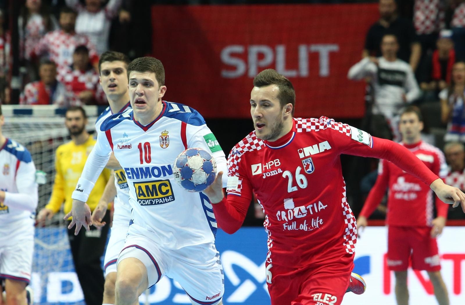 Spaladium Arena, Split – Europsko rukometno prvenstvo, skupina A, 1. kolo, Hrvatska – Srbija 32-22. Spaladium Arena, Split – Europsko rukometno prvenstvo, skupina A, 1. kolo, Hrvatska – Srbija 32-22.