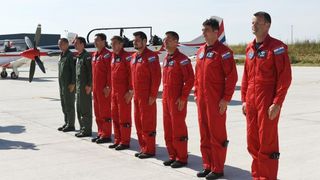 Krila Oluje se vratili u Hrvatsku nakon osvojene nagrade na vojnom aeromitingu RIAT. Photo: Davor VišnjićPIXSELL Krila Oluje se vratili u Hrvatsku nakon osvojene nagrade na vojnom aeromitingu RIAT. Photo: Davor VišnjićPIXSELL