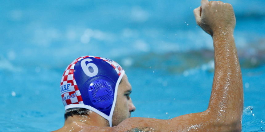 Zagreb, 030910. Bazen Mladost na Savi. 29. Europsko prvenstvo u vaterpolu. Hrvatska – Spanjolska. Na fotografiji: Petar Muslim. Foto: Ronald Gorsic / CROPIX Zagreb, 030910. Bazen Mladost na Savi. 29. Europsko prvenstvo u vaterpolu. Hrvatska – Spanjolska. Na fotografiji: Petar Muslim. Foto: Ronald Gorsic / CROPIX