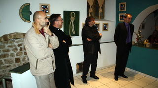 Otvorenje izlozbe Dragana Jelavica u konobi Na po ure 27. studenog 2010.